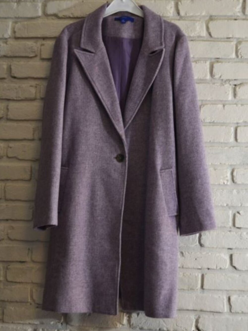 Lavender Tweed Coat by Apt. 9. Size XL.